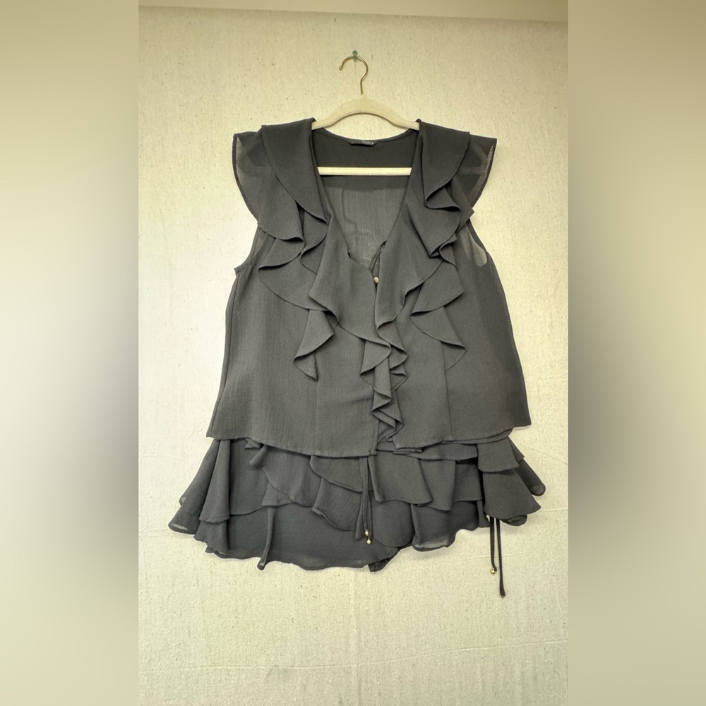 Zara two-piece skirt-shorts and top, size L